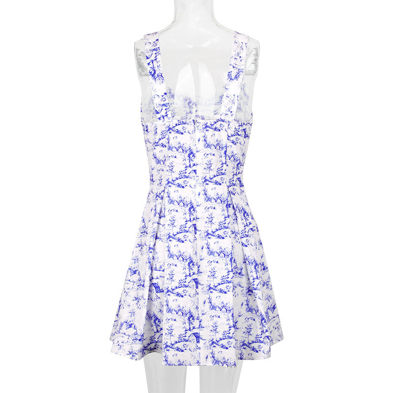 Polyester Sleeveless Open Back Fitted Dress