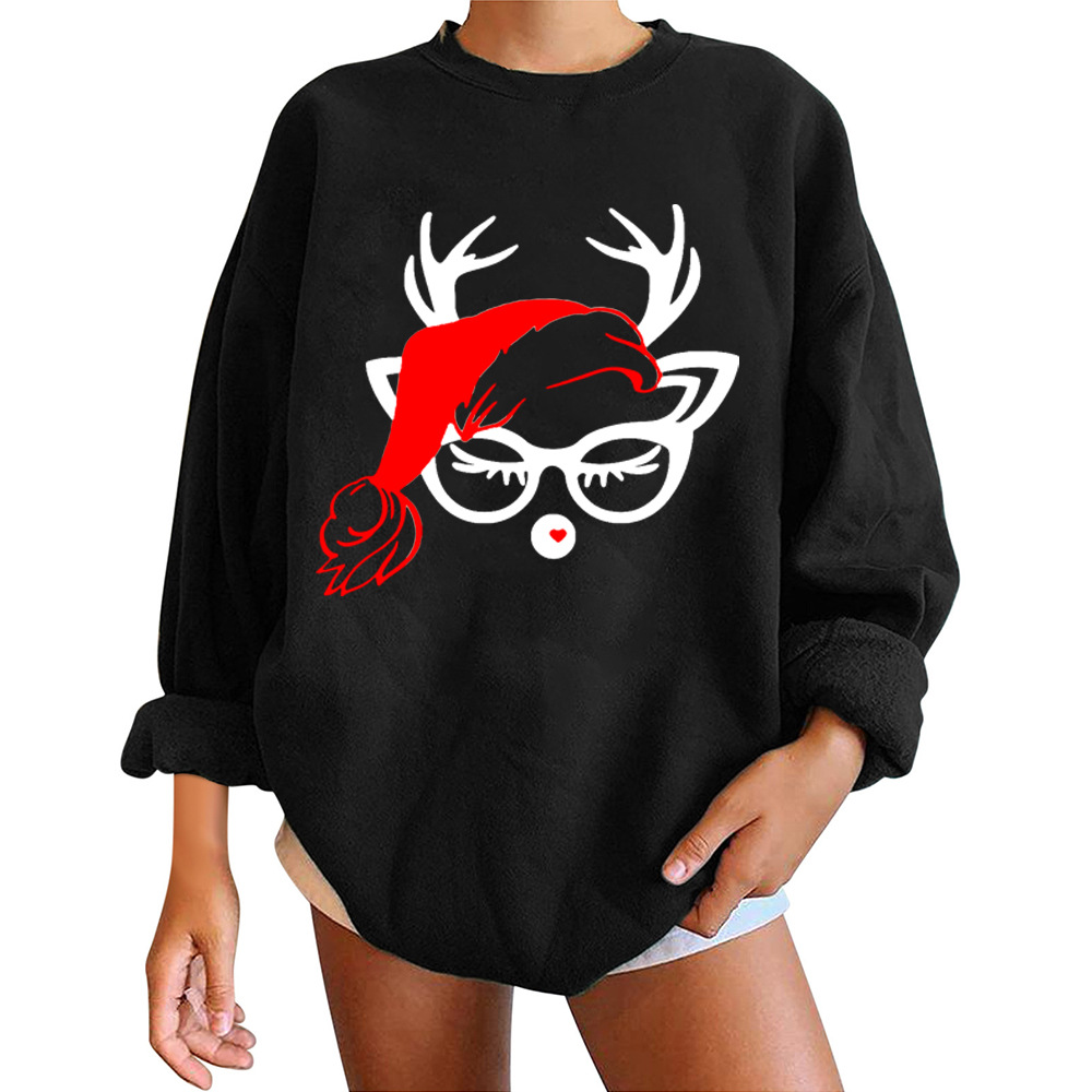 Scarlet Reindeer 3D Korean Oversized Hoodie