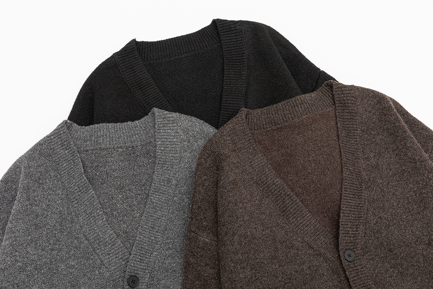 Slouchy Plain Polyester Cardigan