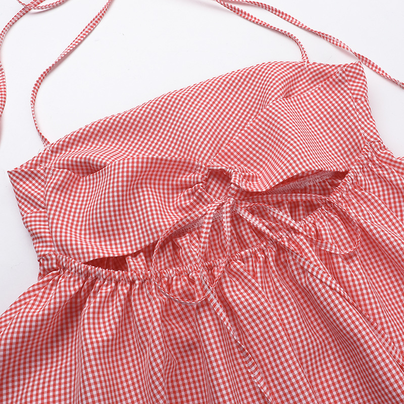 Flirty Checked Halter