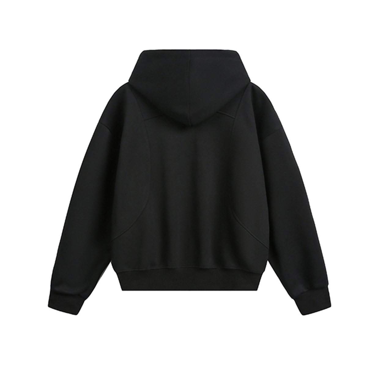Retro Cotton Blend Loose Fit Hoodie