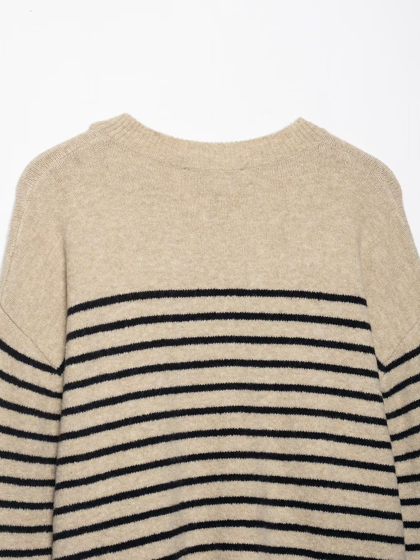 Two-Tone Long Sleeve Streetwear Sweater