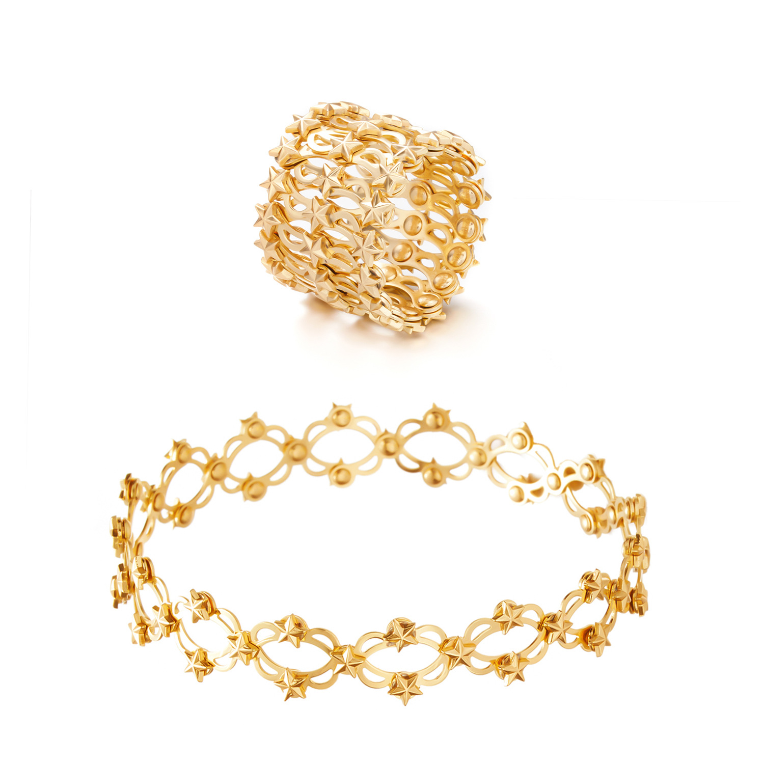 A dual-purpose stretch deformation adjustable ring bracelet of Magic Tiktok net red from stock