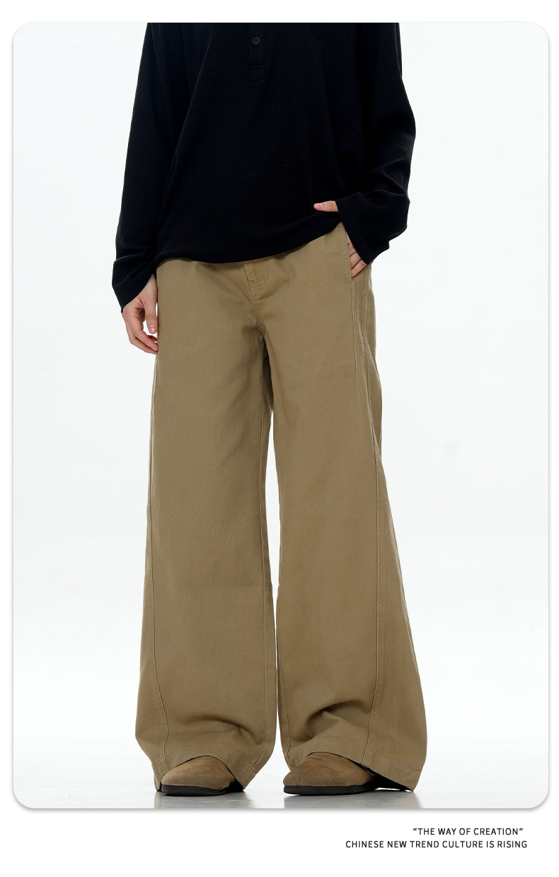 Casual Pants for Men and Women A-Line Slim Fit Tapered Leg Long Pants