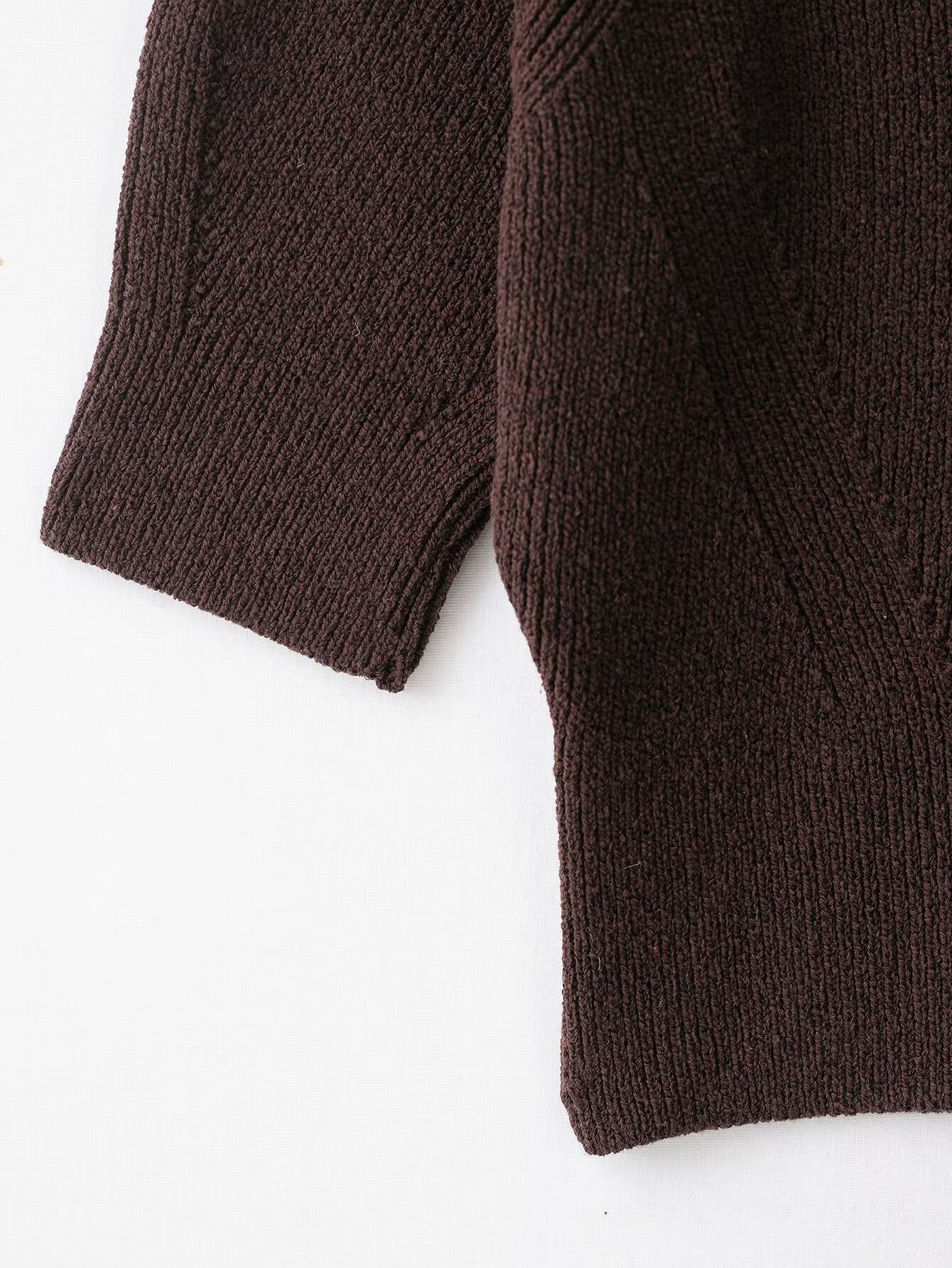 Ladies' Plain Elbow-Length Polyester Sweater