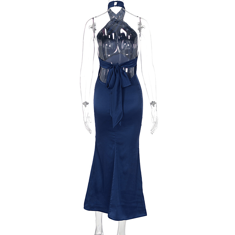 Backless sleeveless elegant dress