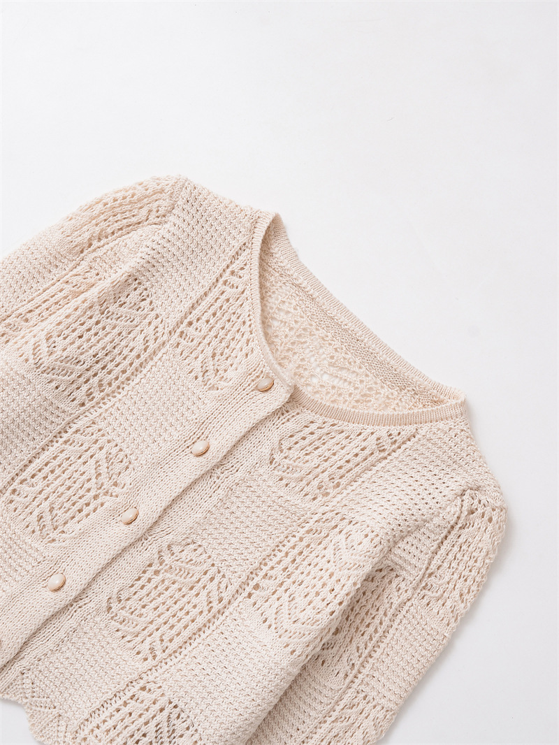 Polyester Plain Crew Relaxed Sweater