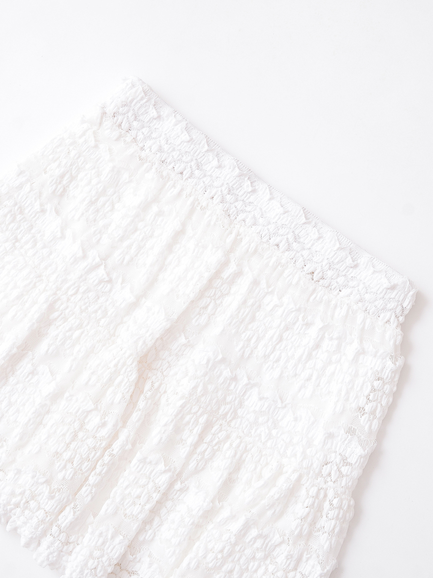 High waisted lace cake skirt midi skirt