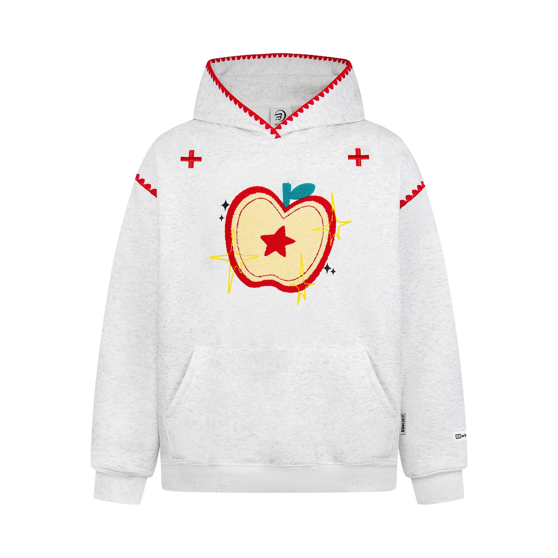 Long Sleeve Cotton Orchard Applique Hoodie