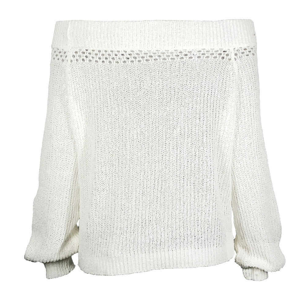 Asymmetric Neckline Slouchy Balloon Stretch Top