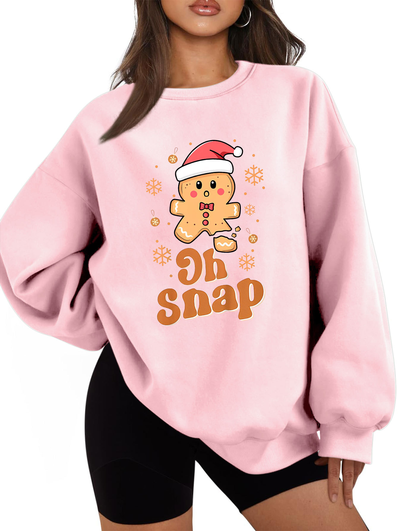 Women's Urban Oversized Cotton Solid Sweatshirt