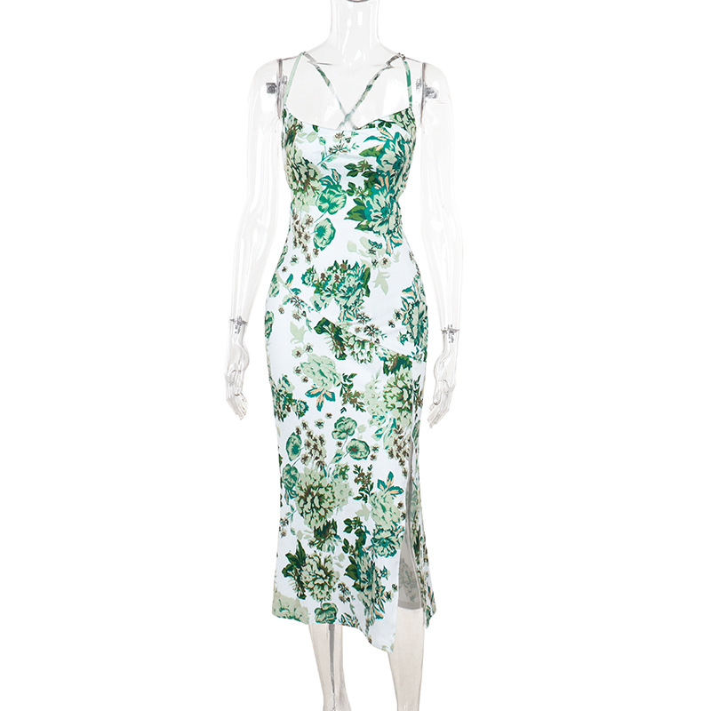 Sleeveless High Waist Irregular Hem Dress