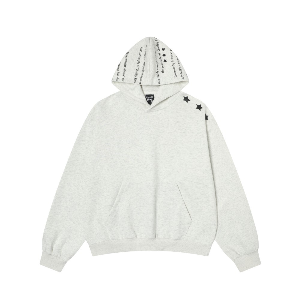 American Trend Oversized Contrast Panel Hoodie