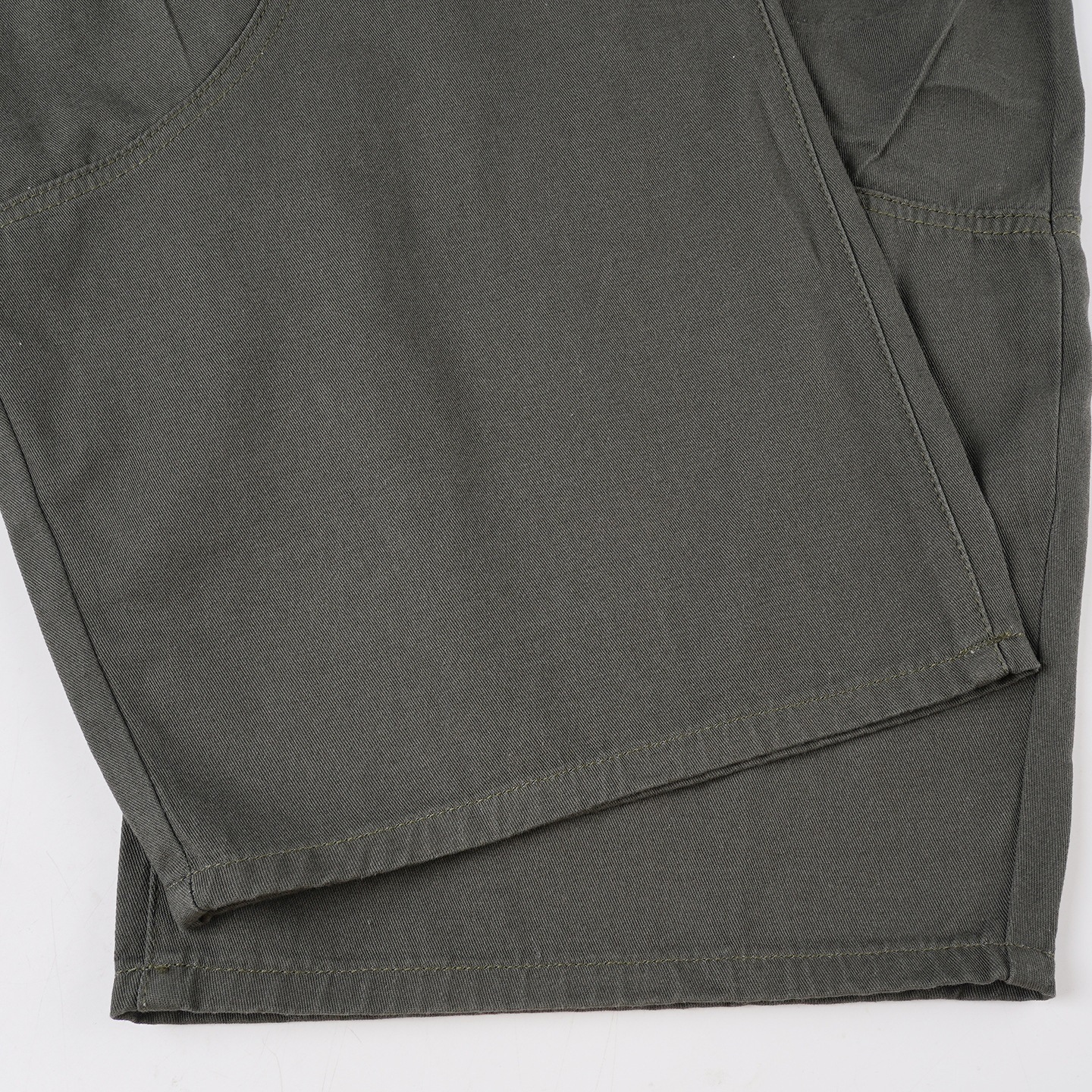 Low waisted denim retro workwear military green casual pants