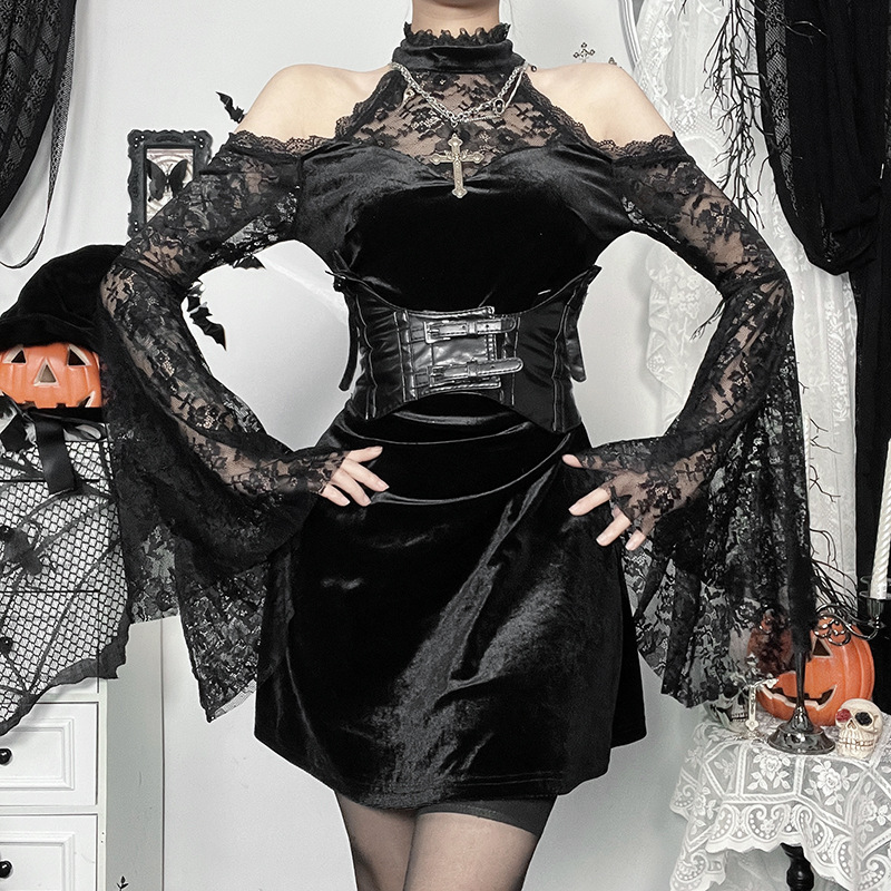 Floral Polyester Strap Neck Three-Quarter Sleeve Fitted Dress