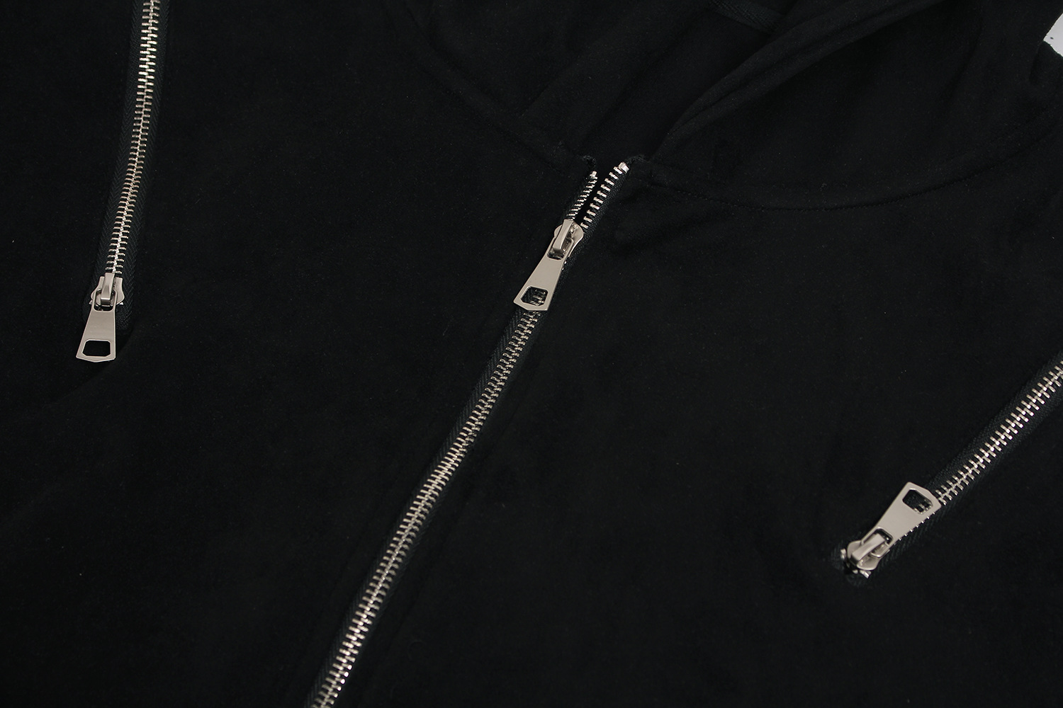 Men Boxy Retro Zip Hood Sweater