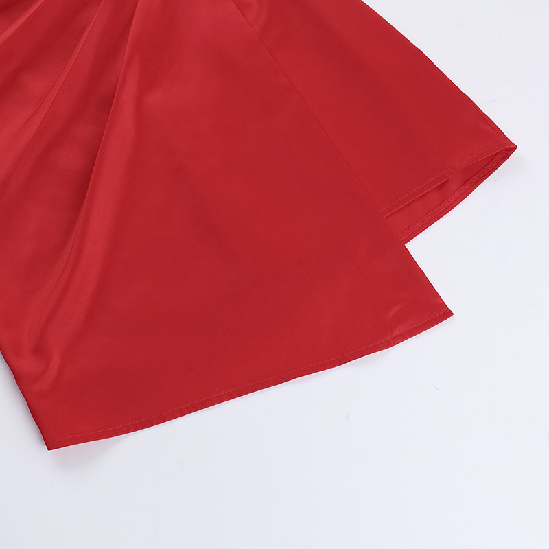 Sleeveless Slim-Fit Polyester One-Piece Mini Skirt