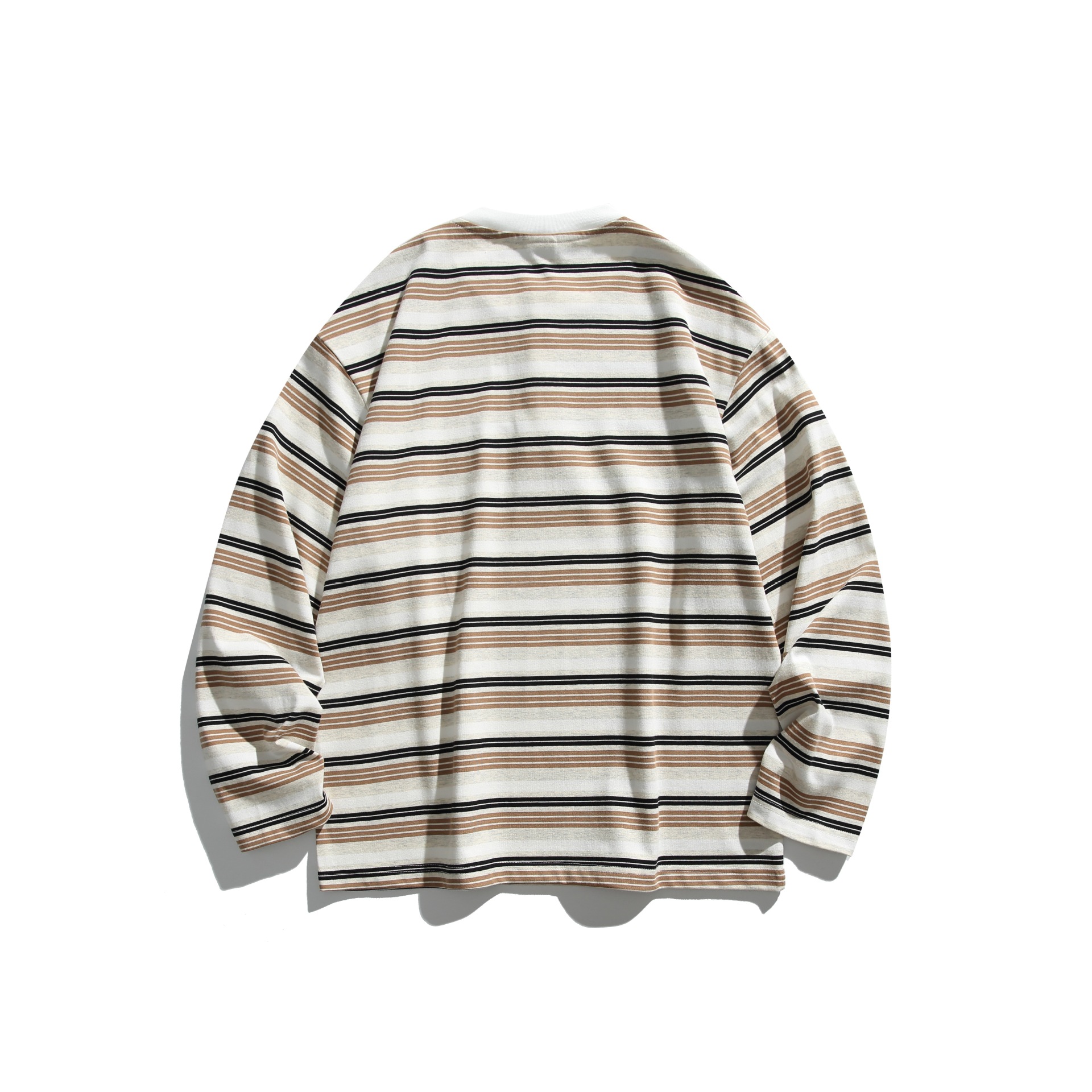 Oversized Button Contrast Long Sleeve Hoodie