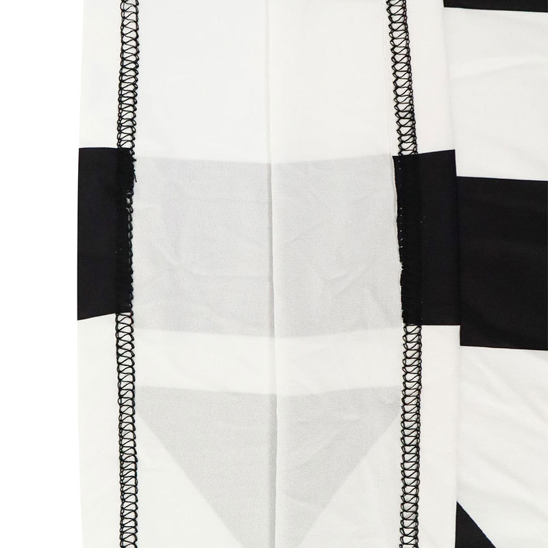 Ladies Long Sleeve Polyester Asymmetric Pattern Dress