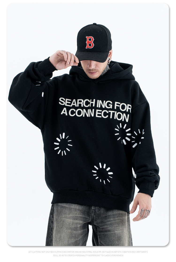Streetwear Thick Cotton Loose Fit Hoodie