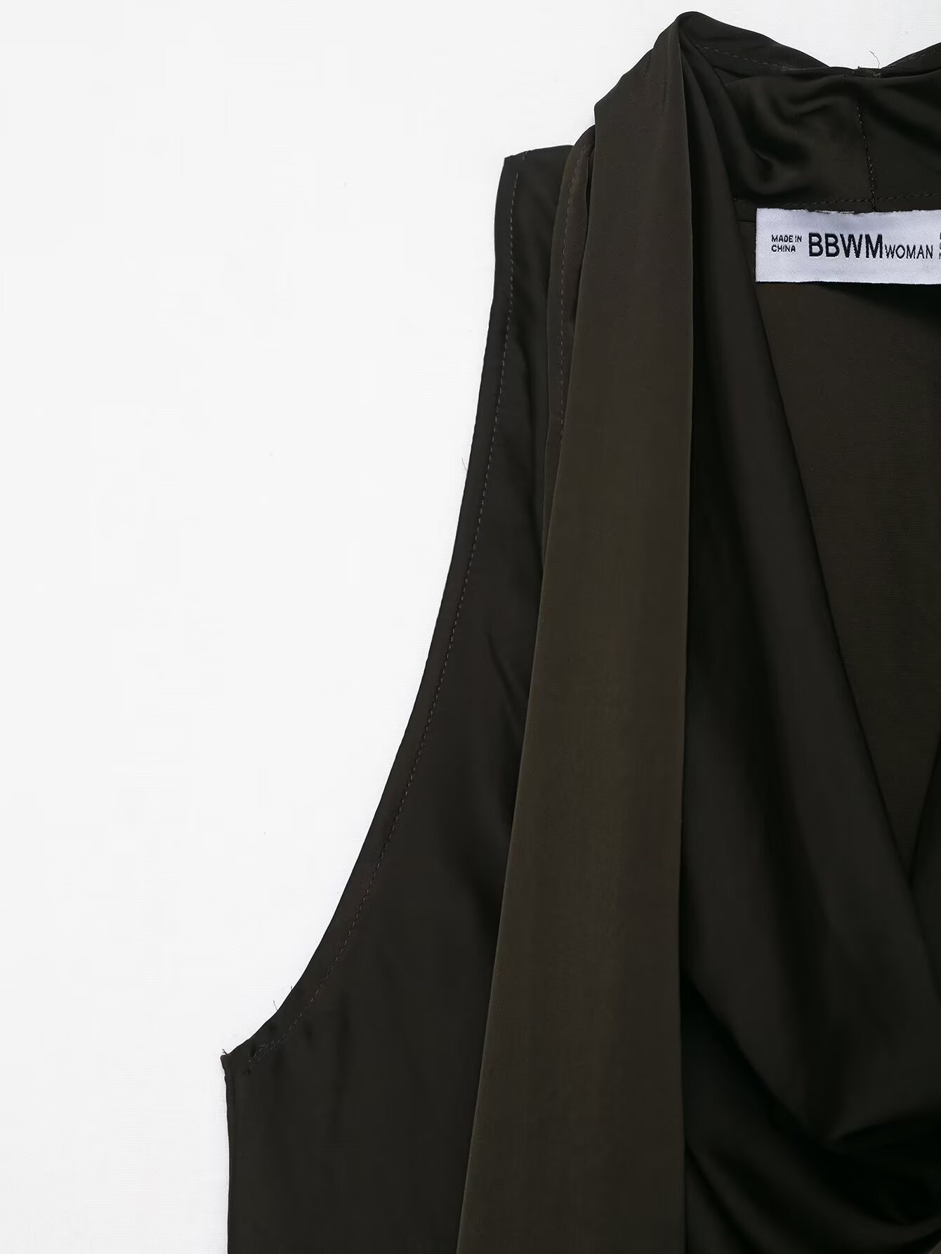 Draped Fringe Polyester Vest