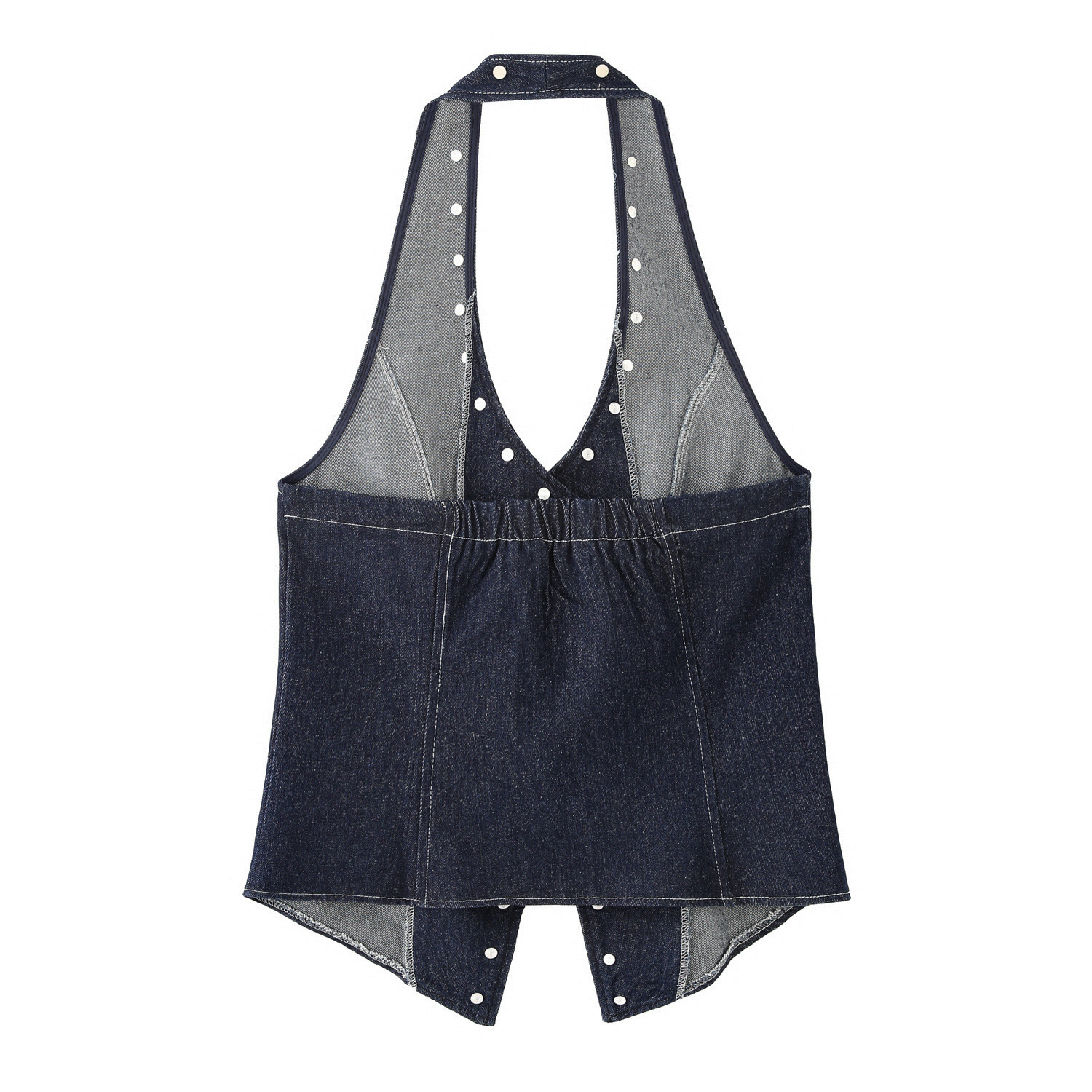 Halter Cutout Studded Top