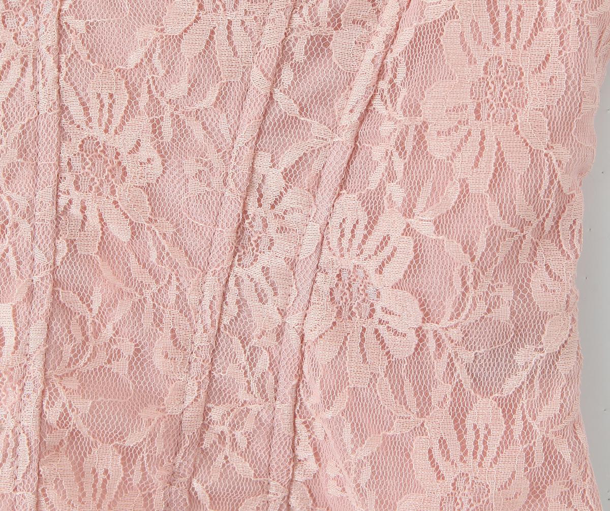 Lace bow strapless vest for women