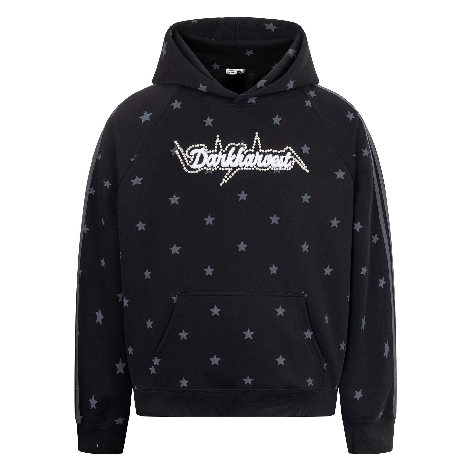 City Cotton Alphabet Stitched Oversized Hoodie