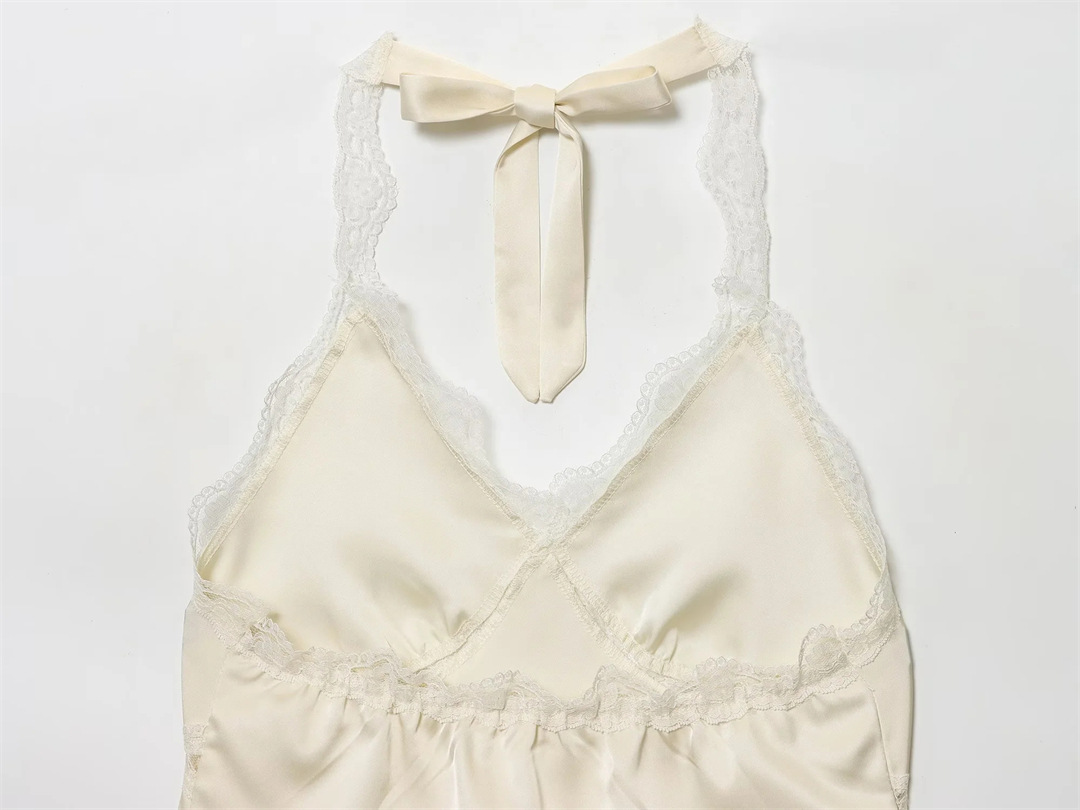 Streetwear Open Back Frill Wrap Cami