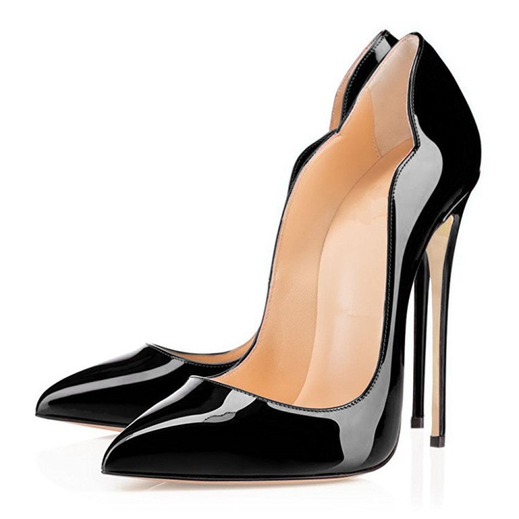 High heels, shallow cut shoes, pointed toe shoes, multi-color single shoe shoes, slim heeled women's shoes