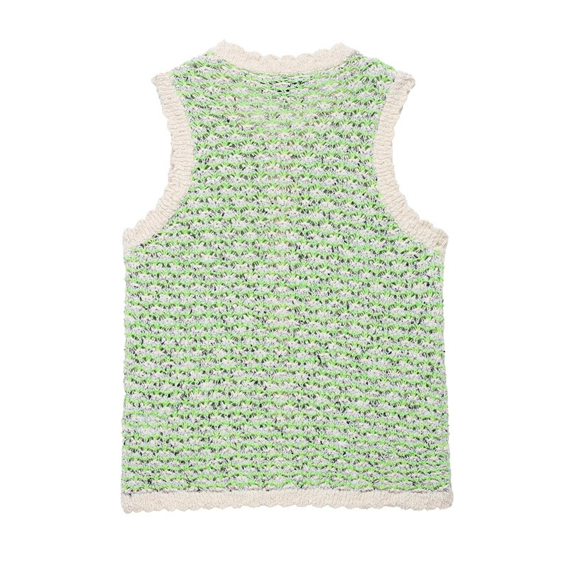 Ladies British Polyester Armless Crew Top