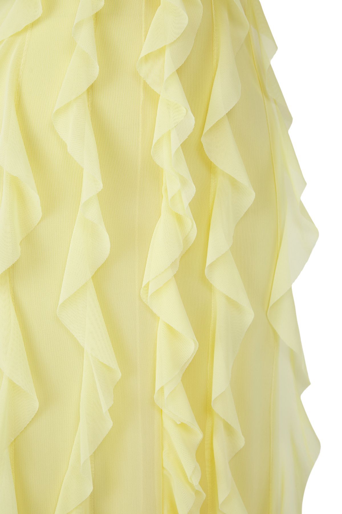 Yellow Solid Color Strapless Sexy Backless Lace High-Grade Dress Long Dress