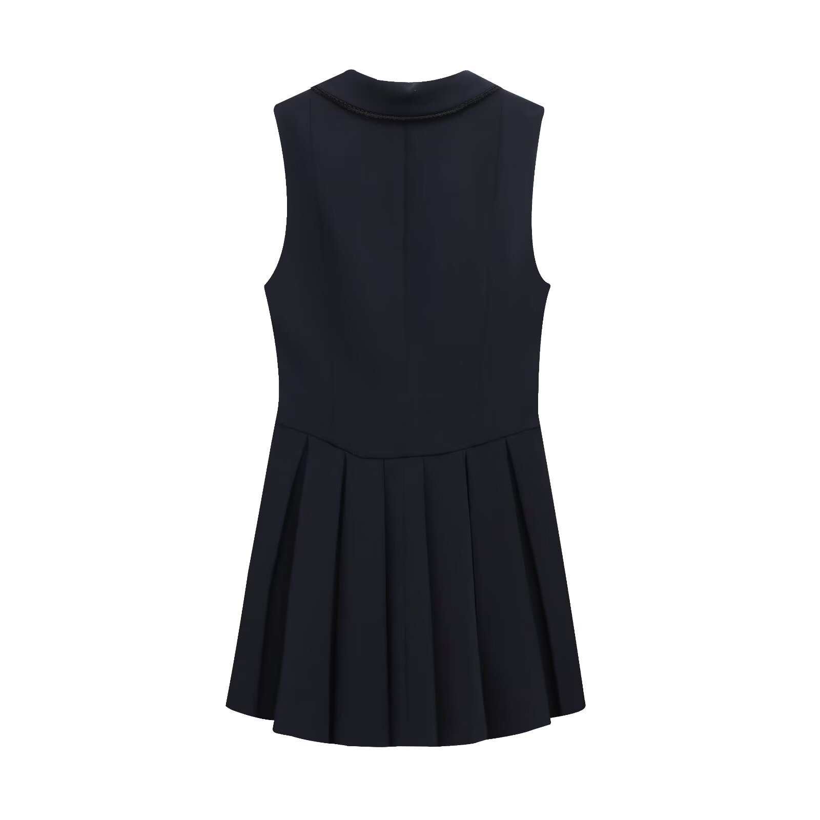 Women's Wide Pleated Collar Short Dress