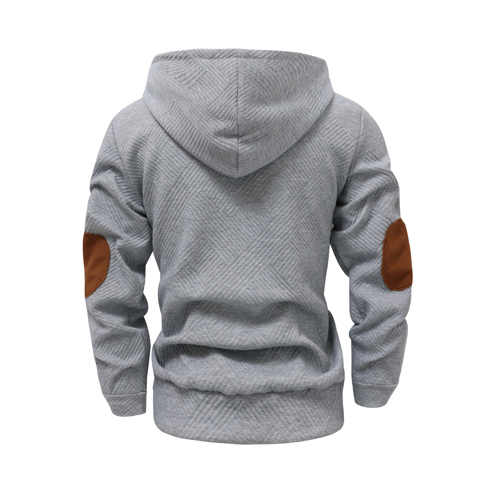Oversized Textured Polyester Long Sleeve Hoodie