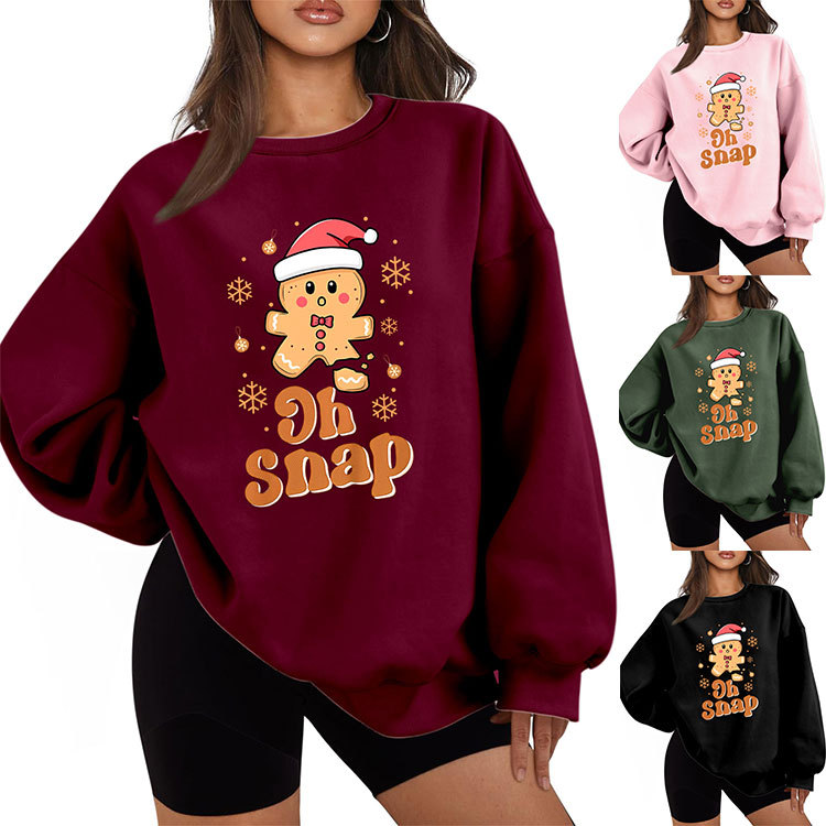 Women's Urban Oversized Cotton Solid Sweatshirt