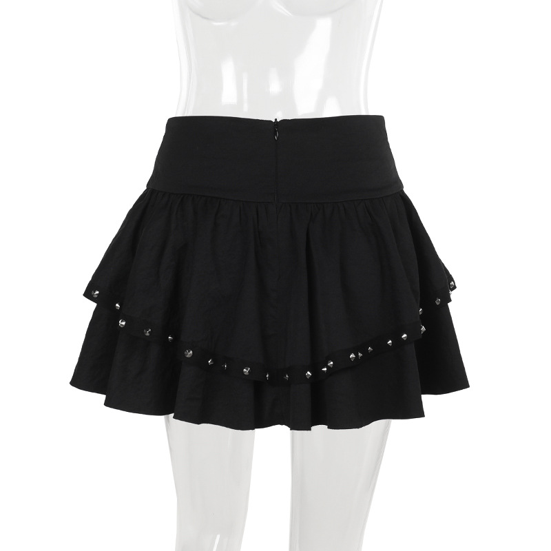 Fitted Shiny Edgy Skirt