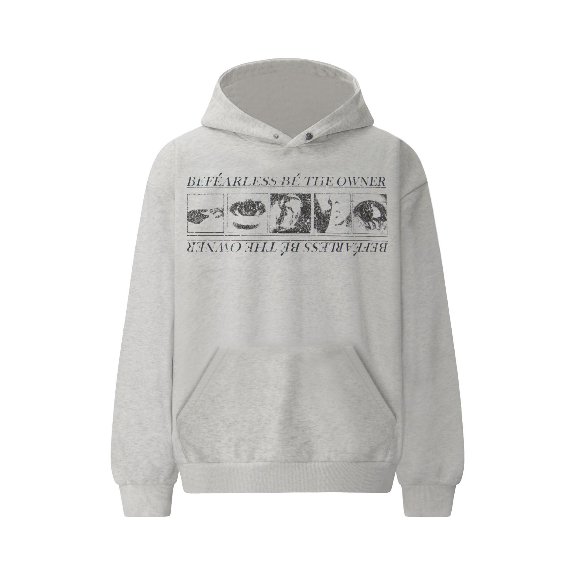 Urban Oversized Graphic Long Sleeve Hoodie