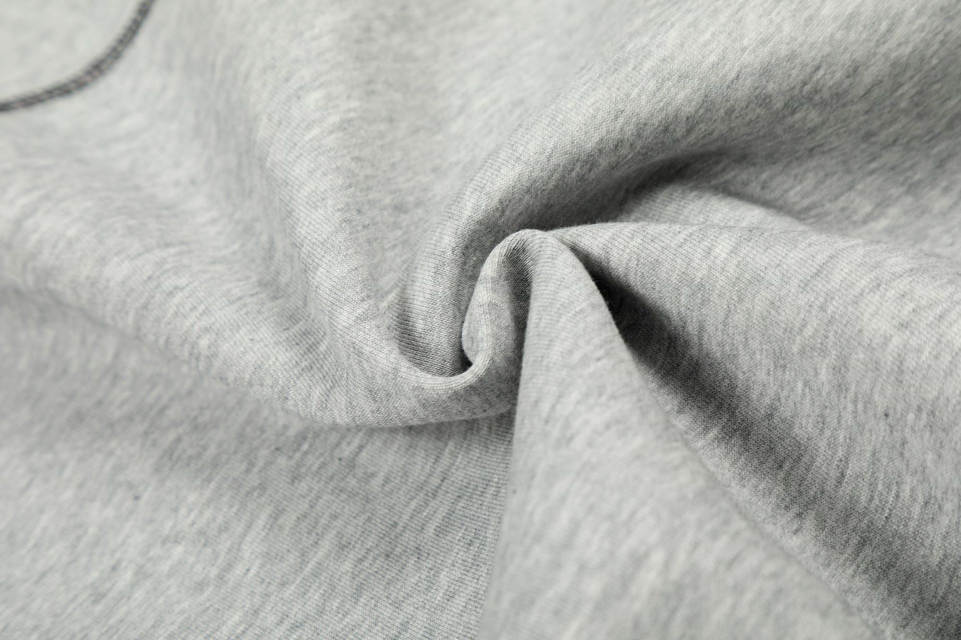 Oversized Streetwear Solid Cotton Zippered Raw Edge Hoodie
