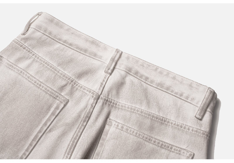 Washed Distressed Oversized Straight Leg Jeans