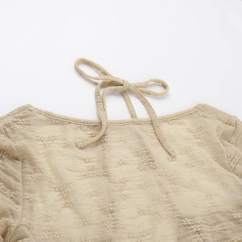 Full Sleeve Square Neck Illusion Blouse