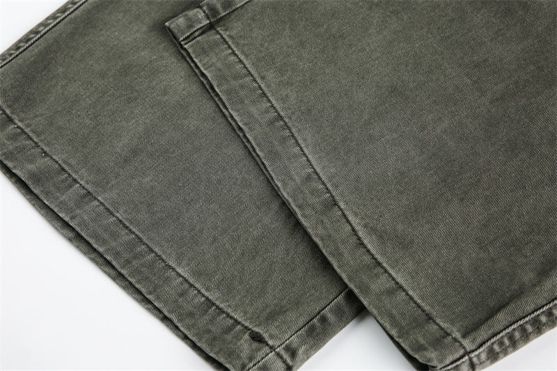 Multi-Pocket Cargo Pants Loose Wide-Leg Casual Trousers