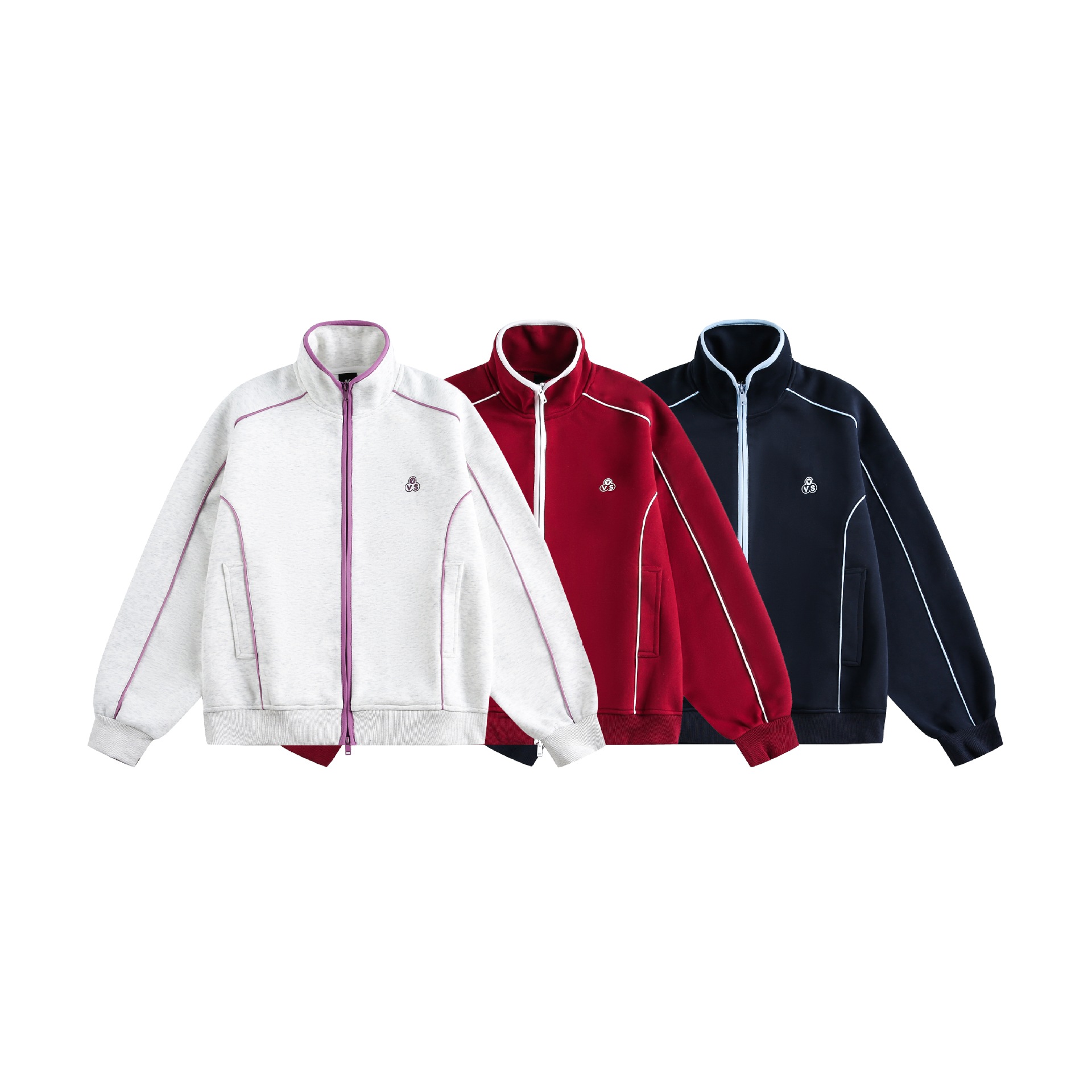 Cotton Blend Two-Tone Seam Hoodie