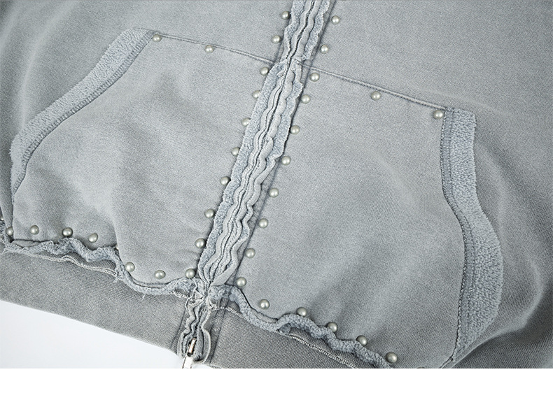 Men's Exposed Seam Cotton Hood Sweatshirt