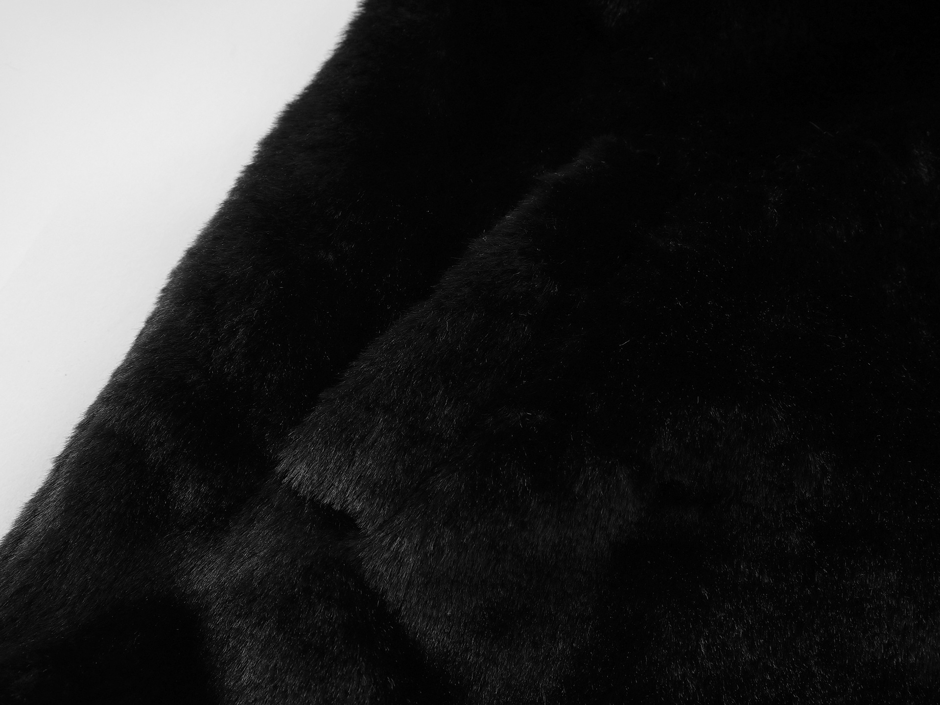 Stand-up Collar Faux Rabbit Fur Jacket Loose Quilted Thick Cotton Coat