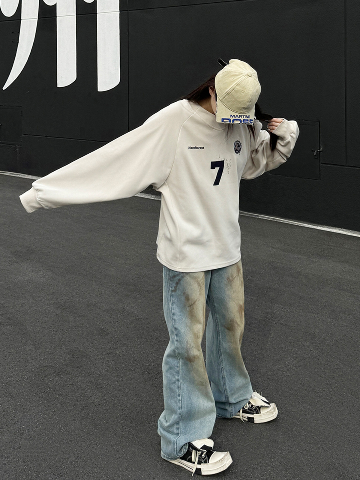 Vintage Athletic Cotton Crewneck Sweater