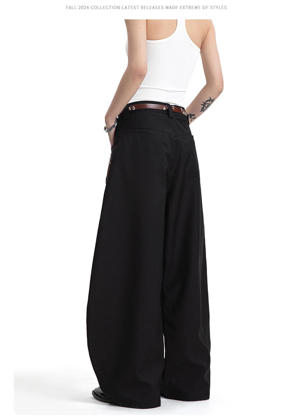 Loose Tapered Dress Pants for Men and Women Casual Wrinkle-Resistant High-Grade Long Pants