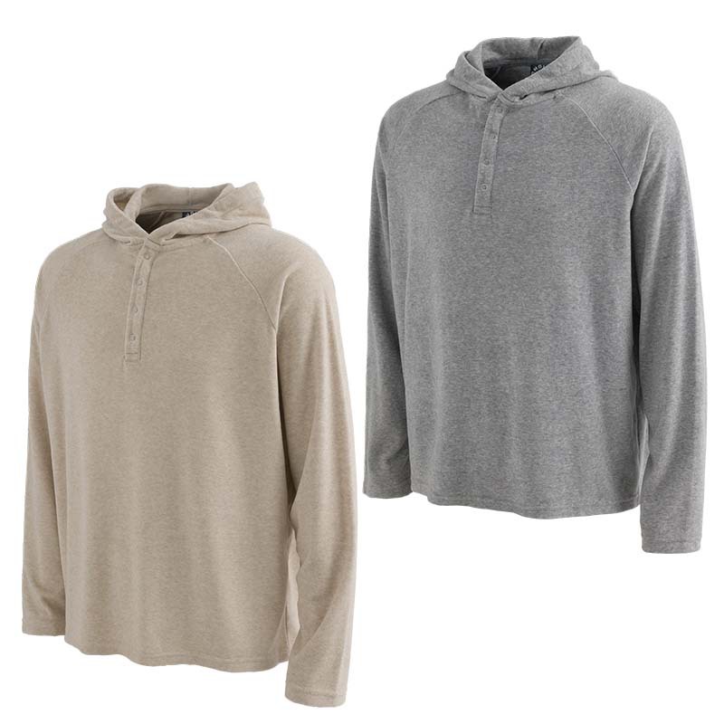 High Street Plain Henley Oversized Hood Pullover
