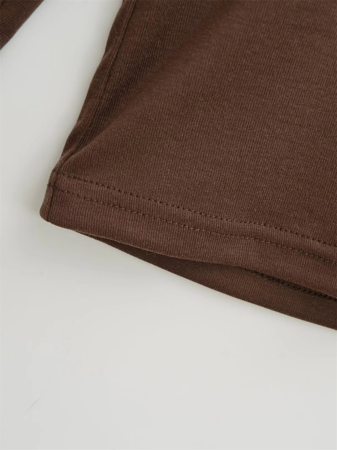 Slim Fit V Neck Ruched Waist Dolman Tee