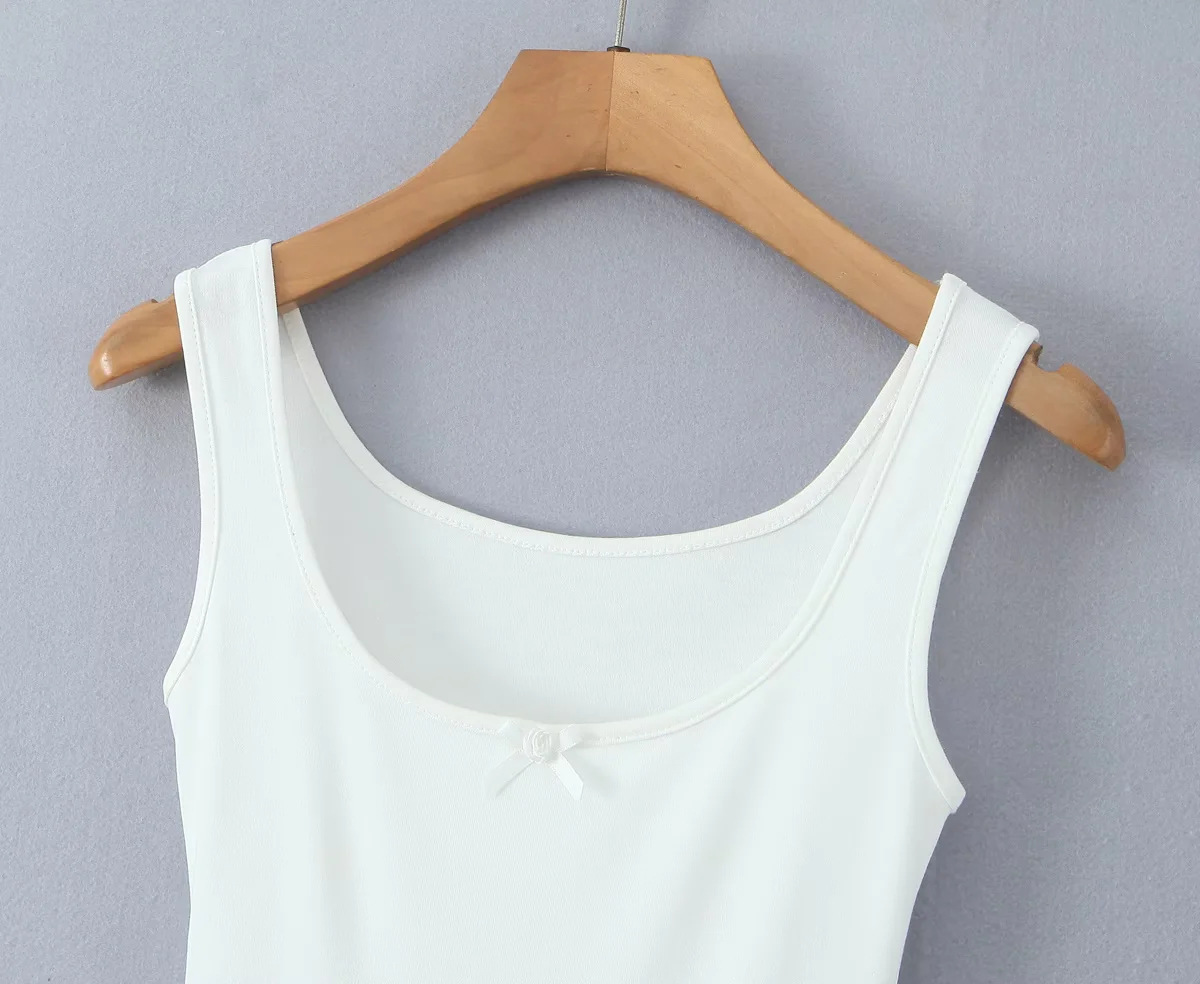 Square neck high elasticity sleeveless short skirt