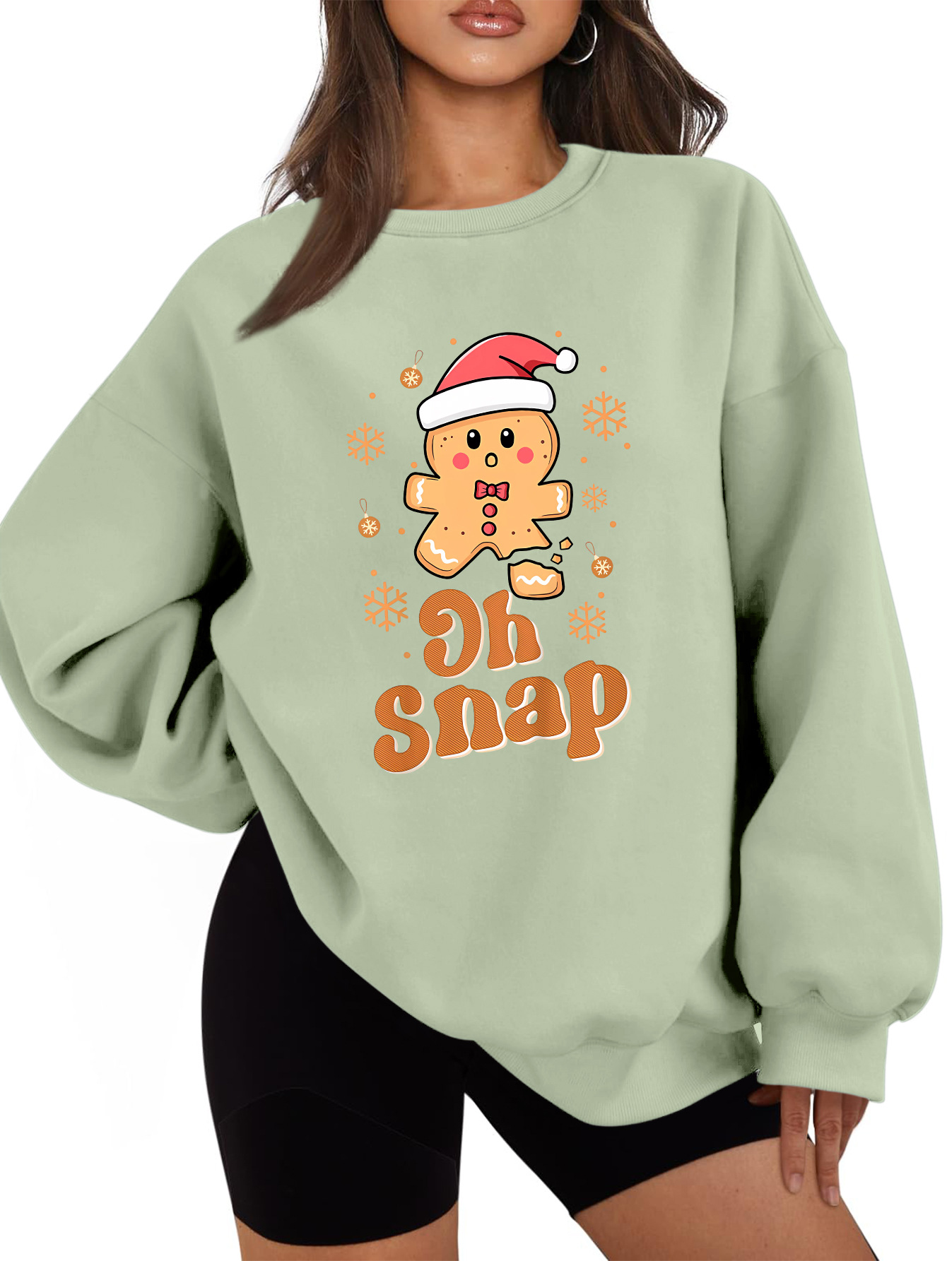 Women's Urban Oversized Cotton Solid Sweatshirt